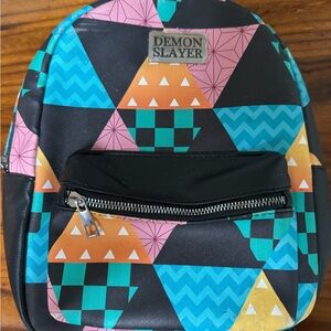 Geometric Pattern Backpack Demon Slayer Backpack